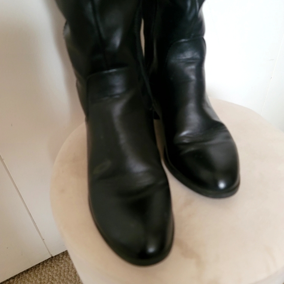 Call It Spring Knee-High Boot Faux Leather Suede Black Size 6 - Picture 10 of 12